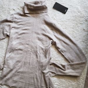 NWT - Tan Lightweight Turtleneck Sweater